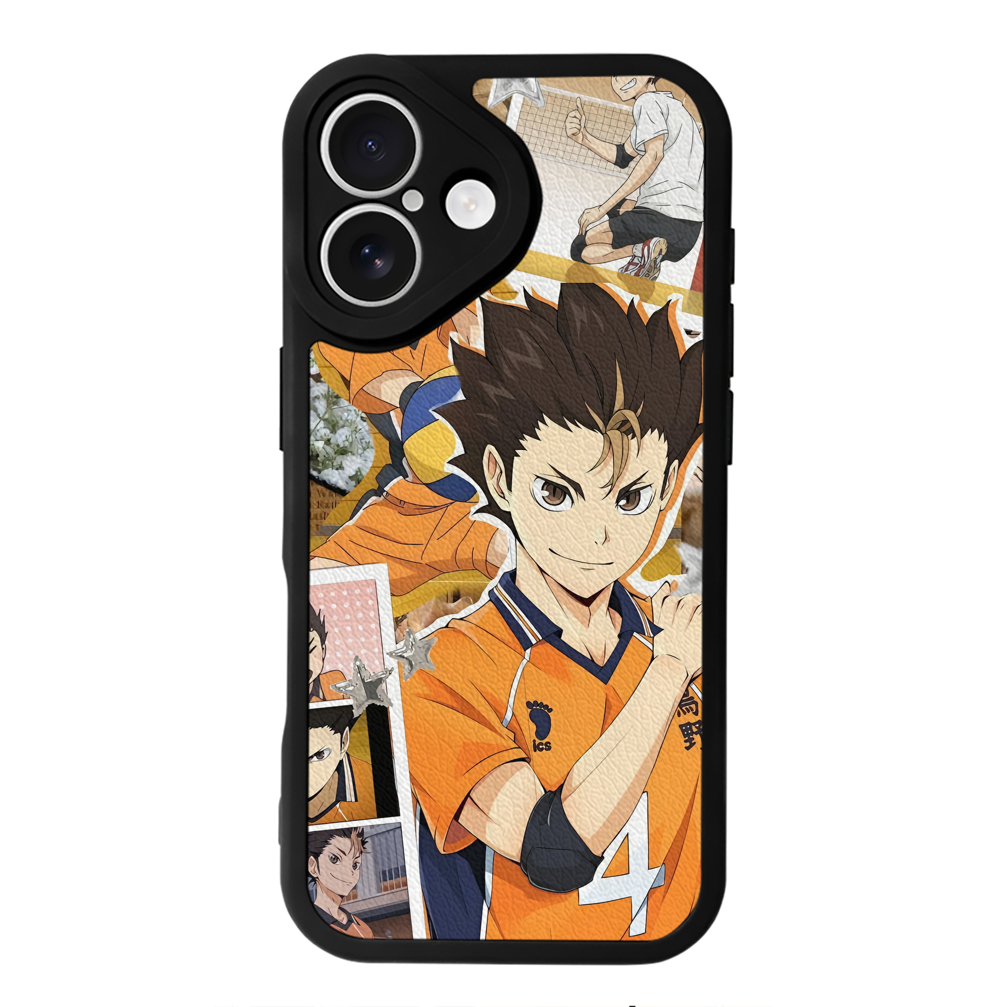 （画像用） ハイキュー!! Haikyu!! 【iPhone 16シリーズ対応】シリコンスマホケース（レザー調） 材質：シリコン